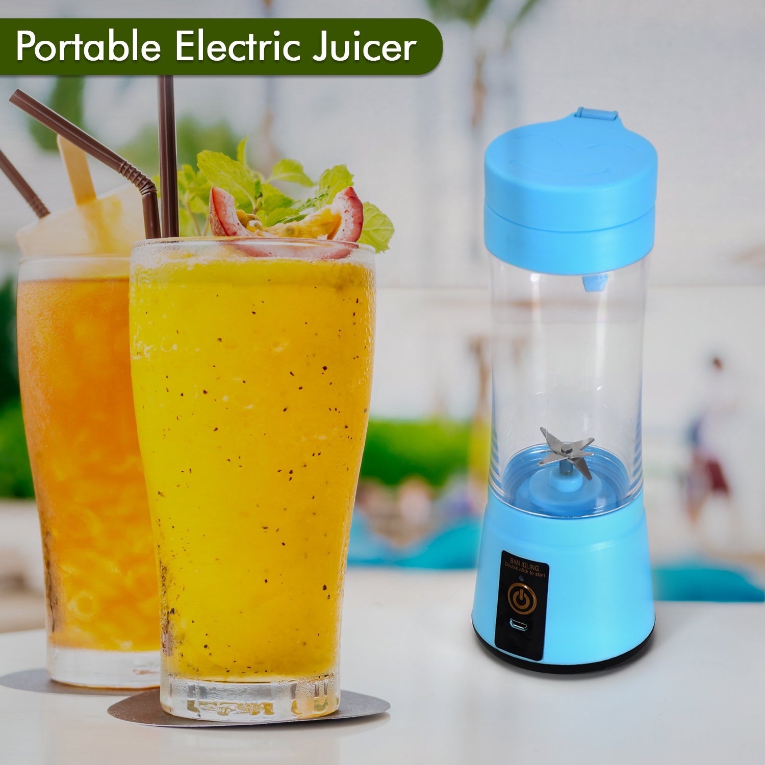 Portable electric juicer